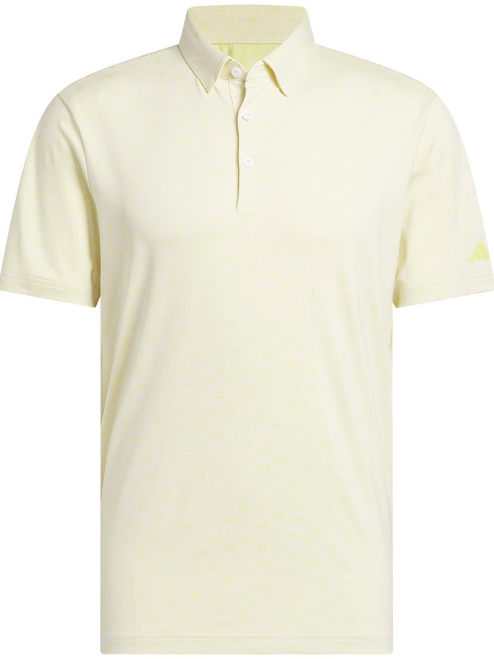Adidas Men’s Ultimate 365 Yellow Novelty Print Performance Polo Shirt. Large